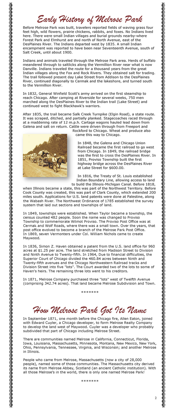 history of melrose