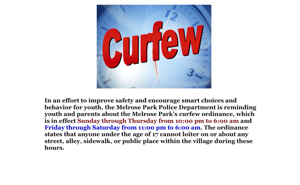 Curfew Hours